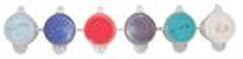 6 Barattolini colori per micropittura serie design