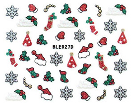 Stickers ADESIVI N25 Natalizi - Cappelli babbo Natale