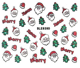 Stickers ADESIVI N30 Natalizi - Babbo Natale e scritte