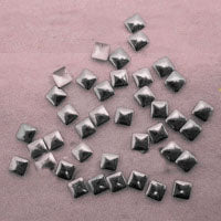 Borchiette quadrate argento (Piatte)