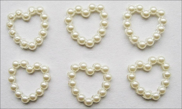 10 Cuori Pearl bianchi
