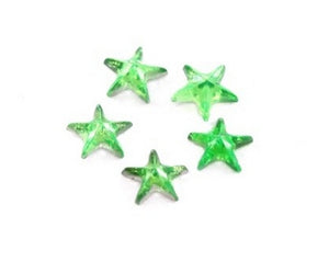 100 Brillantini Nail Art stelle verde