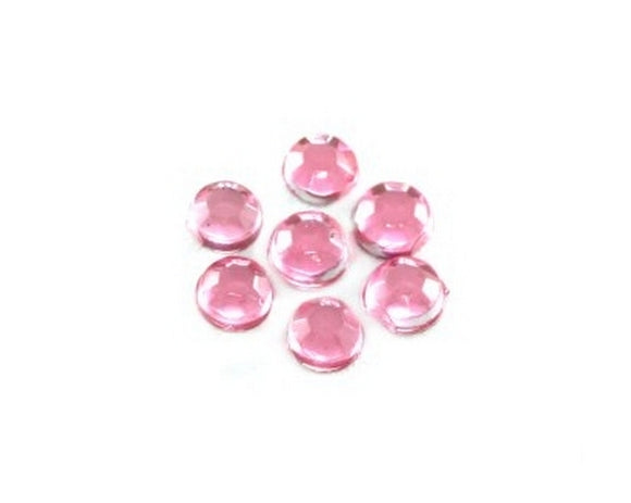 100 Brillantini Nail Art tondi mm 1,3 rosa