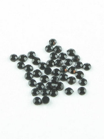 100 Brillantini Nail Art tondi mm 1,3 nero