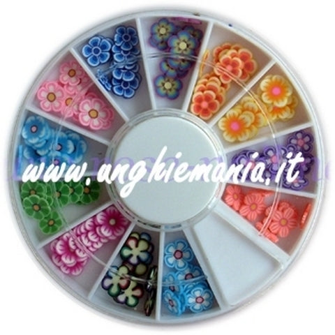 Ruota Fimo nail art resina nuovi fiori