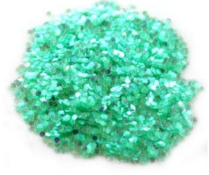Spangle Puntini luminosi verde chiaro