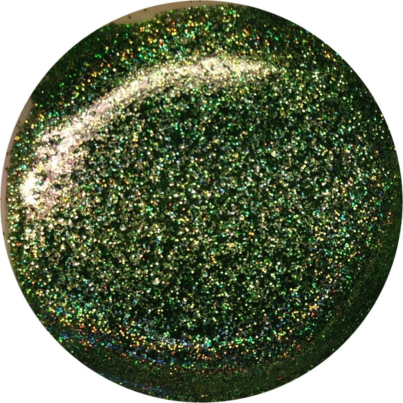 Lime hologram glitter - Unghie Mania UV gel polish G07
