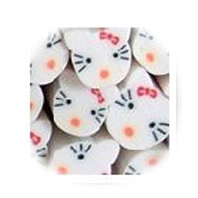 5 Barrette Fimo nail art resina hello kitty