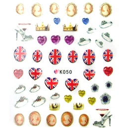 Stickers ADESIVI RN106 - Inghilterra (Cameo, Bandiera, scarpa etc.)