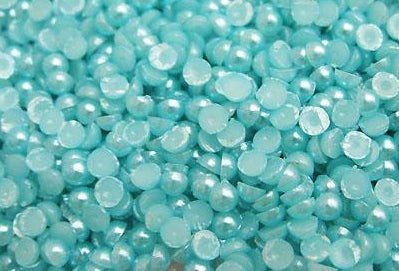 Pearl round azzurro