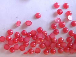 Pearl round rosso