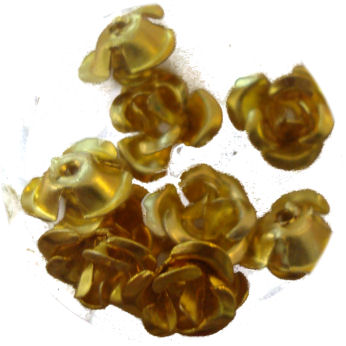 Rose 3D in metallo oro