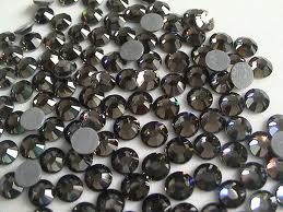 100 Swarovski originali brillantini black diamond (nero) mm 1,4
