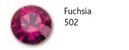 100 Swarovski originali brillantini fucsia a cono 1mm