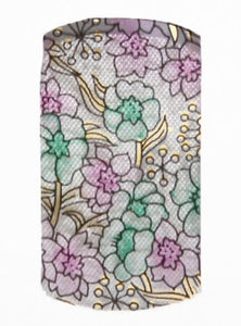 Foil - Transparent Pink Green Floral