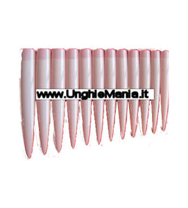 10 Long tips stiletto natural per decorazioni